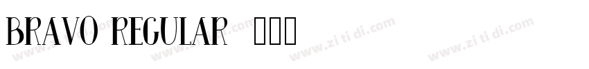 Bravo Regular字体转换